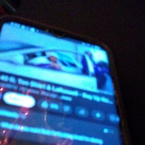 Distressed Denim Jacket Womens Large Cropped Trucker Blue Jean